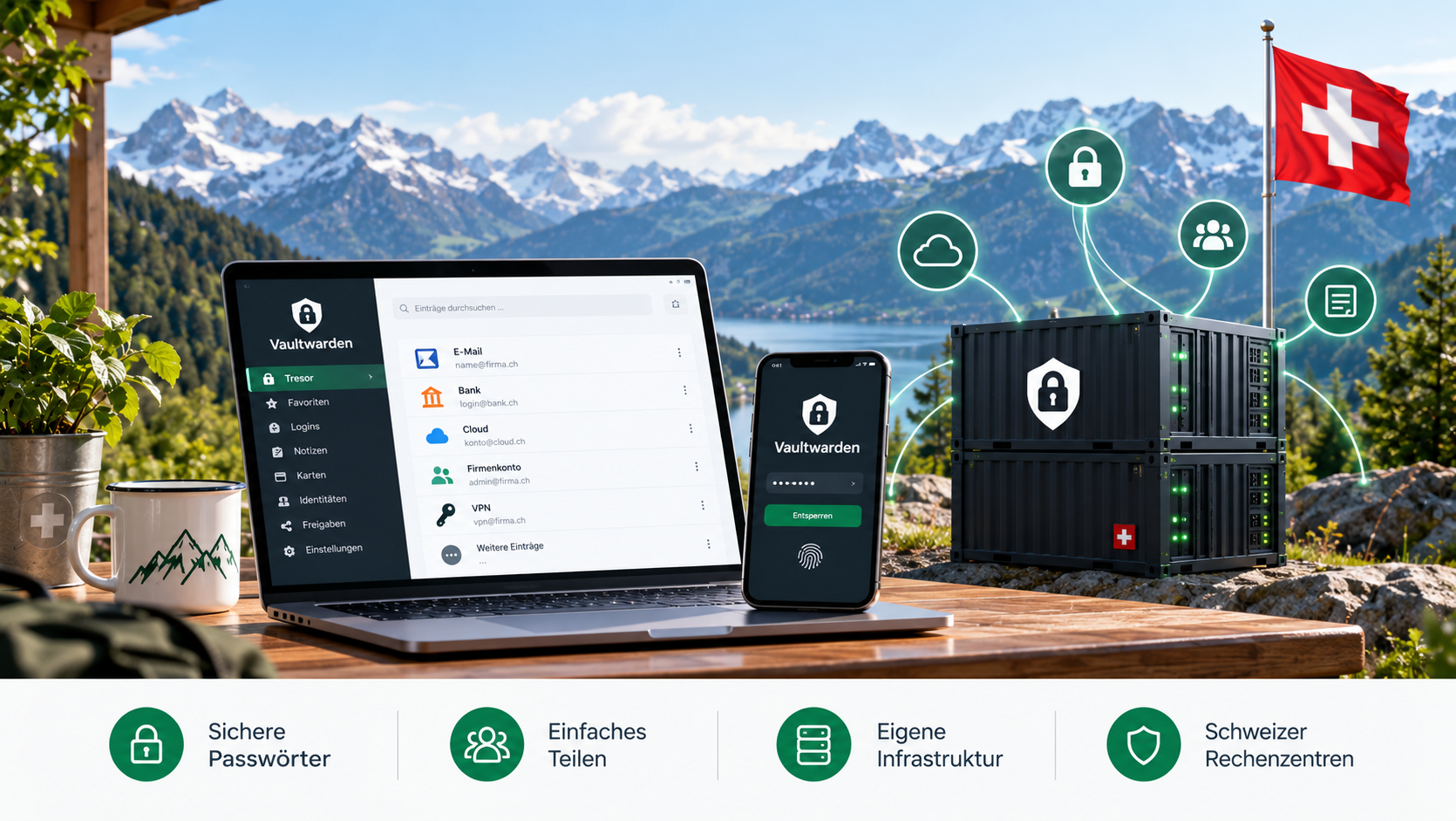 Vaultwarden: Passwortverwaltung mit eigener Datenhoheit