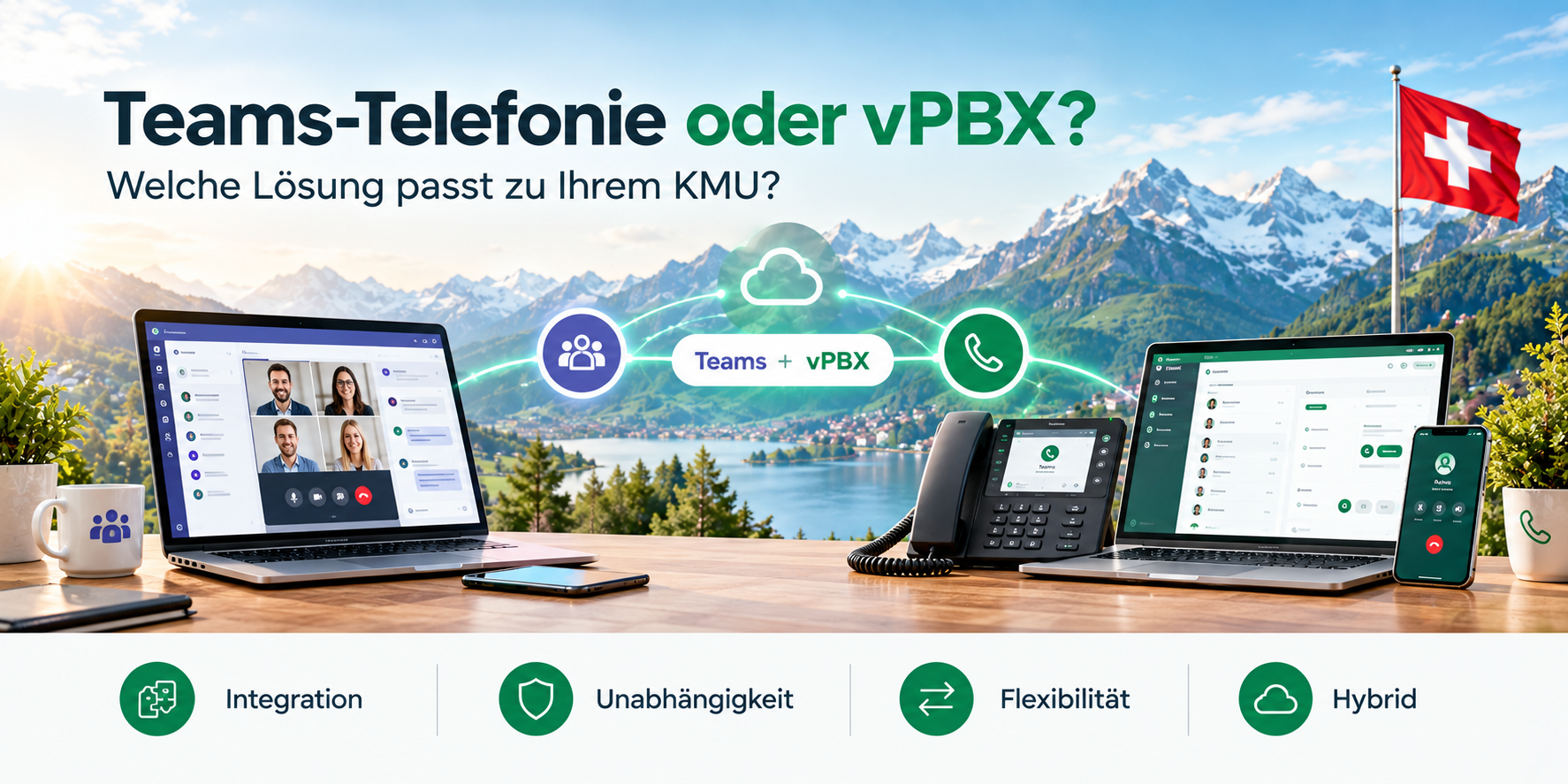 Teams-Telefonie oder vPBX: Was passt zu Ihrem KMU?