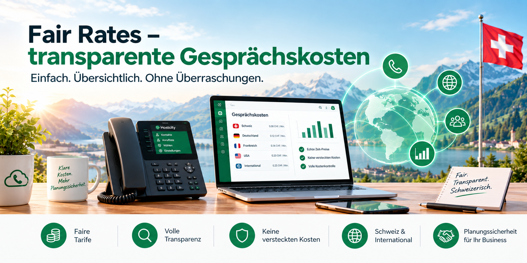 Fair Rates: transparente Gesprächskosten bei Hostcity
