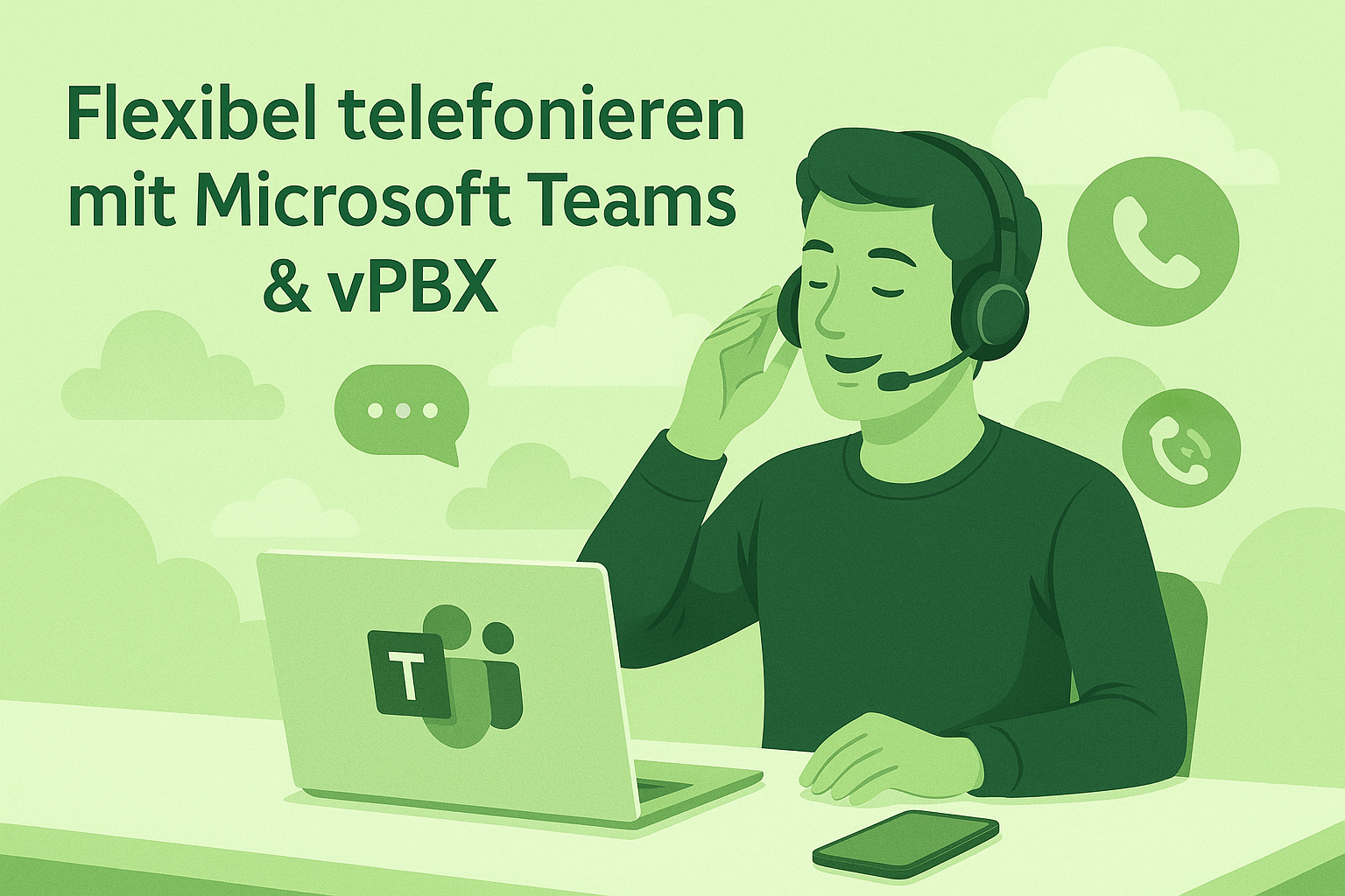 Flexibel telefonieren mit Microsoft Teams und unserer vPBX-Lösung
