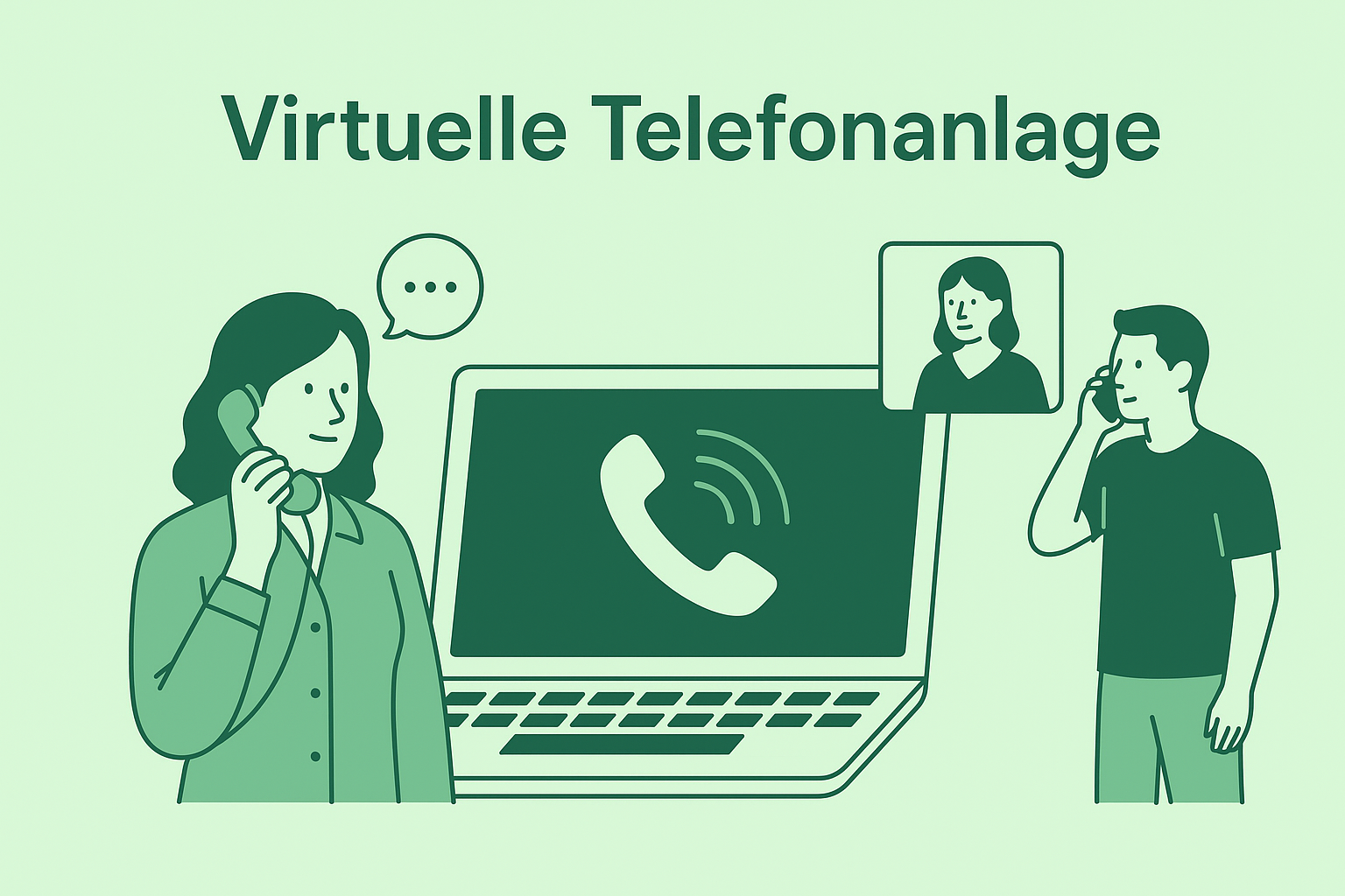 Moderne Telefonielösung für ein Unternehmen